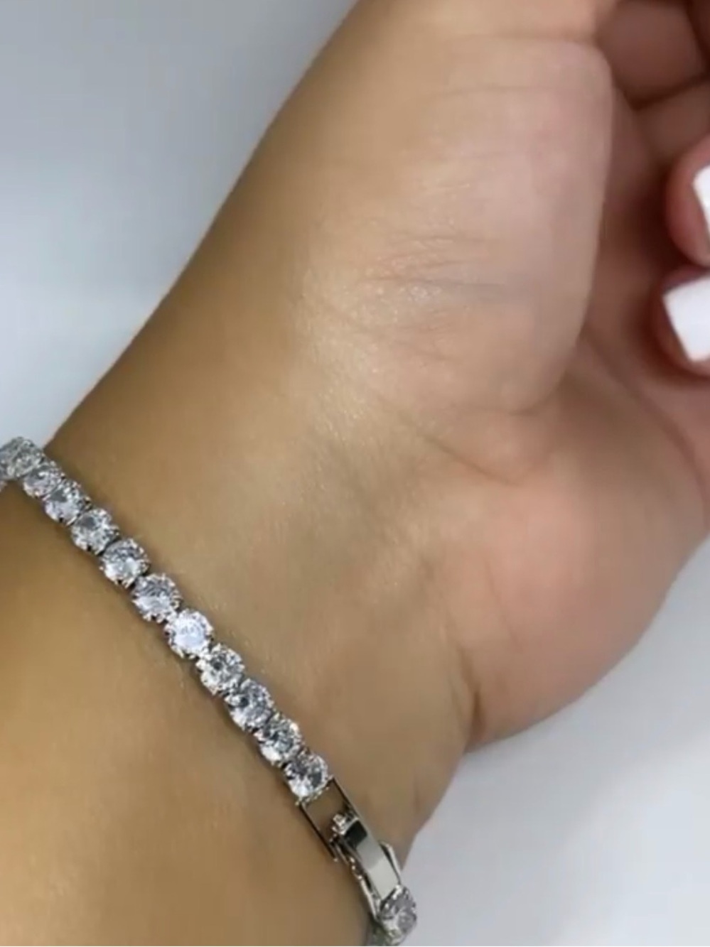 Cubic Zirconia Tennis Bracelet - Elegant Women’s Bracelet